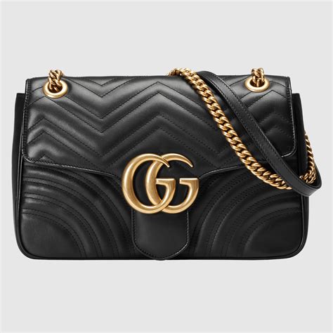 gucci marmont nera media|net a porter gg marmont.